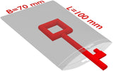 TRANSPAK Druckverschlussbeutel mit Eurolochung 100x150mm, 50µm PE transparent