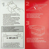 TRANSPAK Dehnband 1200x100 mm transparent im Spendekarton mit 100 Stück