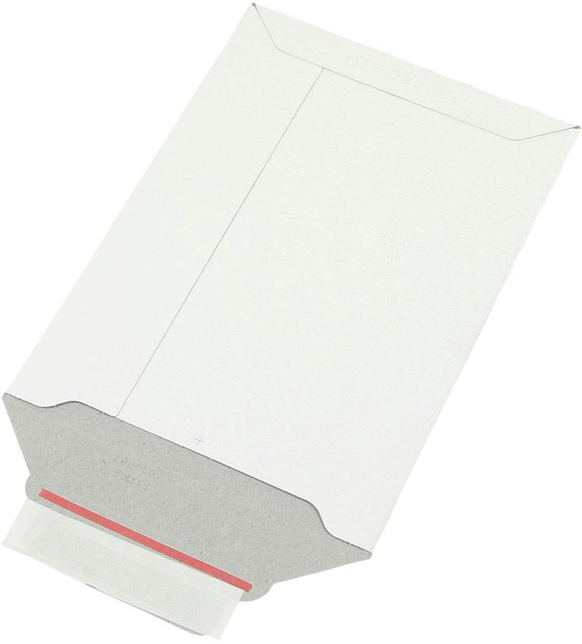 Versandtasche A5 175x250mm Vollpappe weiß von TRANSPAK – 100 Stück