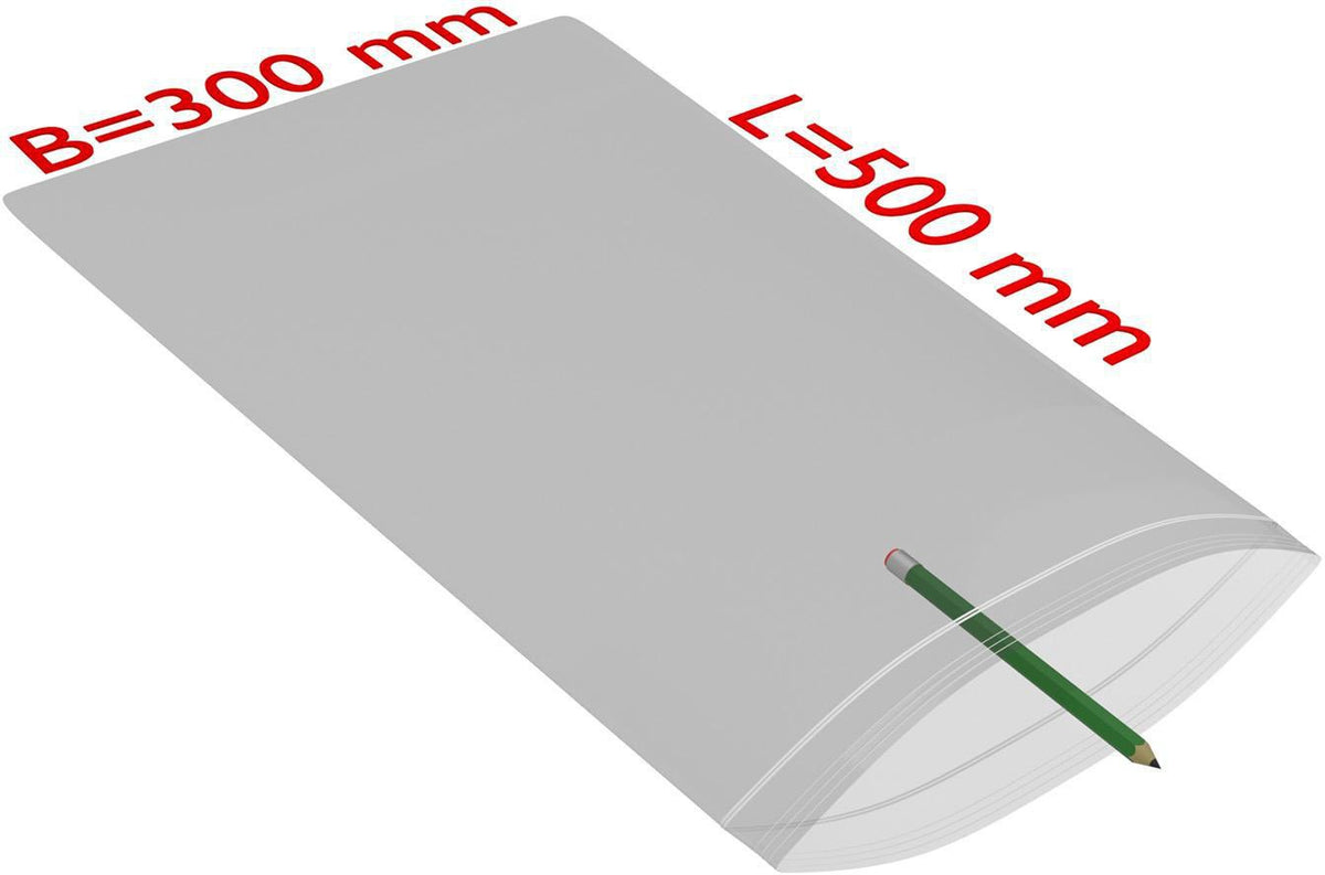 TRANSPAK Druckverschlussbeutel 100x100mm, 50µ PE transparent