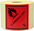 TRANSPAK Gefahrgut-Etiketten 100x100 mm Flammable Gas Kl. 2, 1.000 Stück