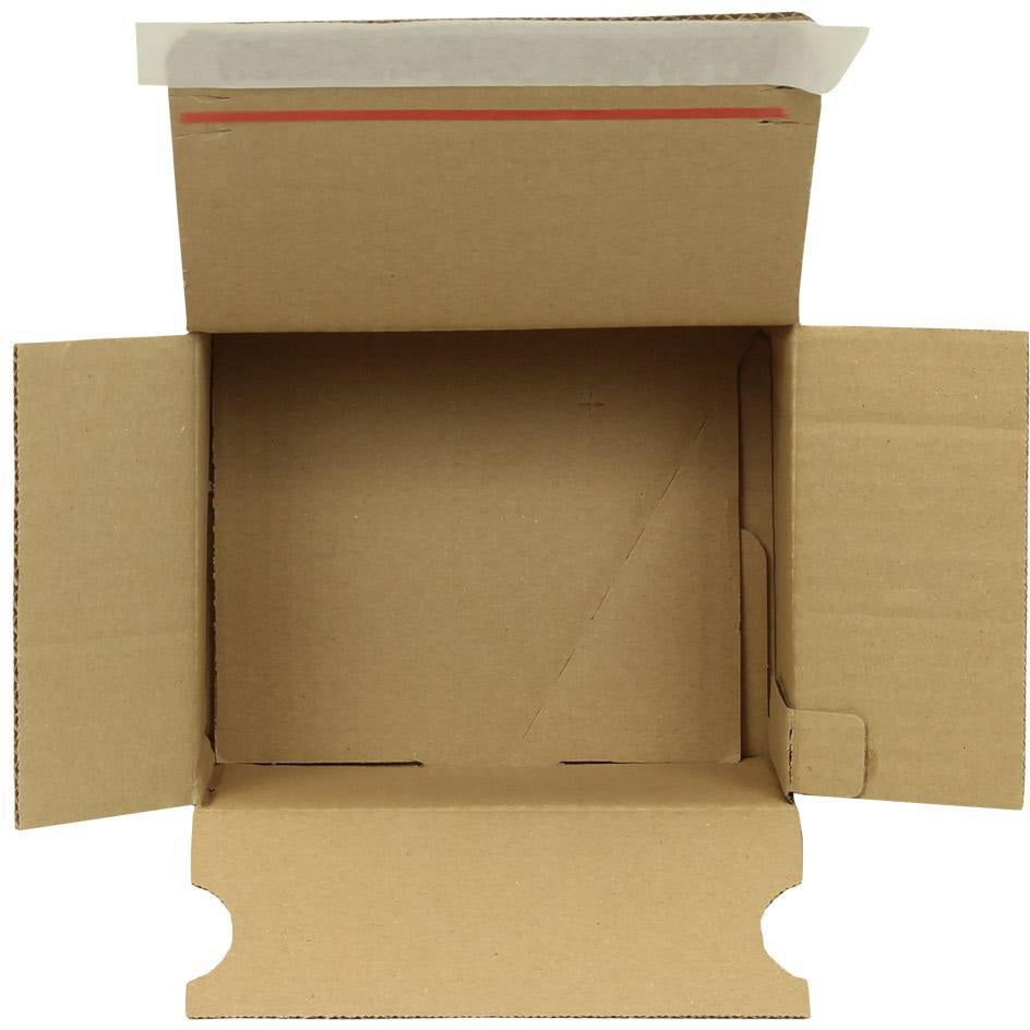 TRANSPAK Automatikkarton 1-wellig 160x130x70mm SK C6 braun – 40 Stück