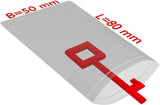 TRANSPAK Druckverschlussbeutel 100x100mm, 50µ PE transparent