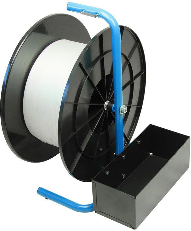 TRANSPAK Abrollwagen für Polyesterband – Kern 76/150/200 mm, mit Ablaufbremse