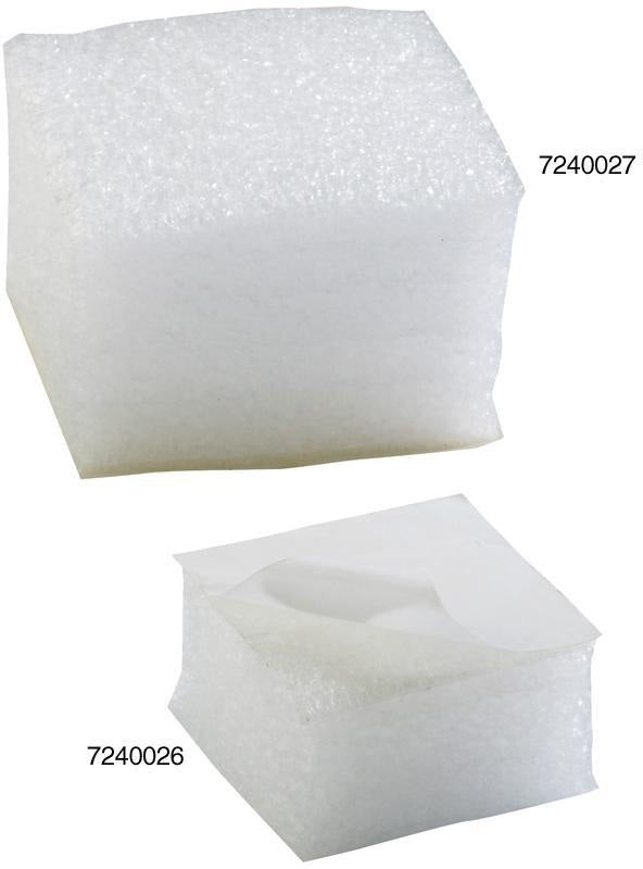 Schaumpads 50x50x25 mm weiß leicht haftend von TRANSPAK – 2000 Stück