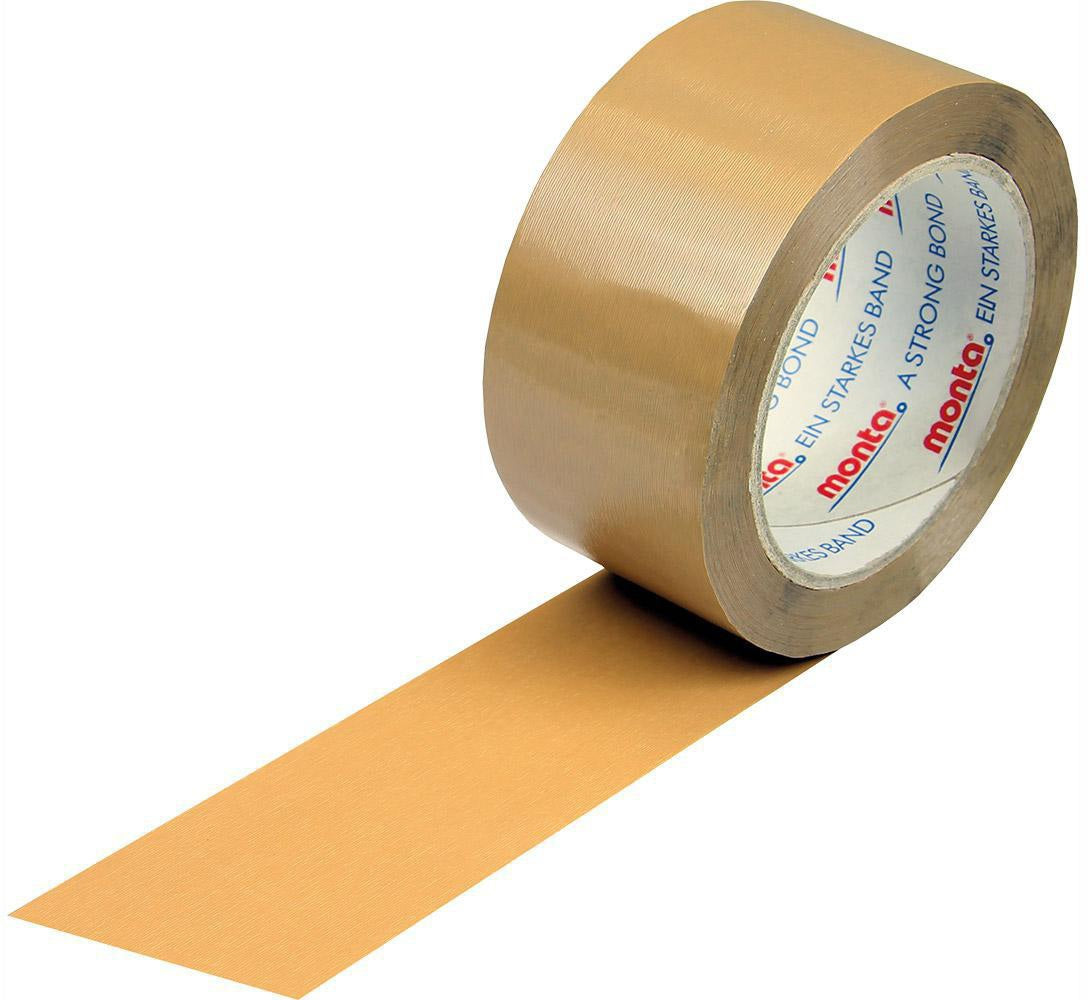 TRANSPAK Klebeband monta 201 50mm x 66m PVC braun leise – 36 Stück