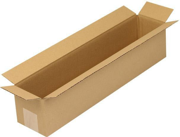 TRANSPAK Faltkarton 1-wellig 500x100x100 mm Qualität 1.20 B braun – 25 Stück