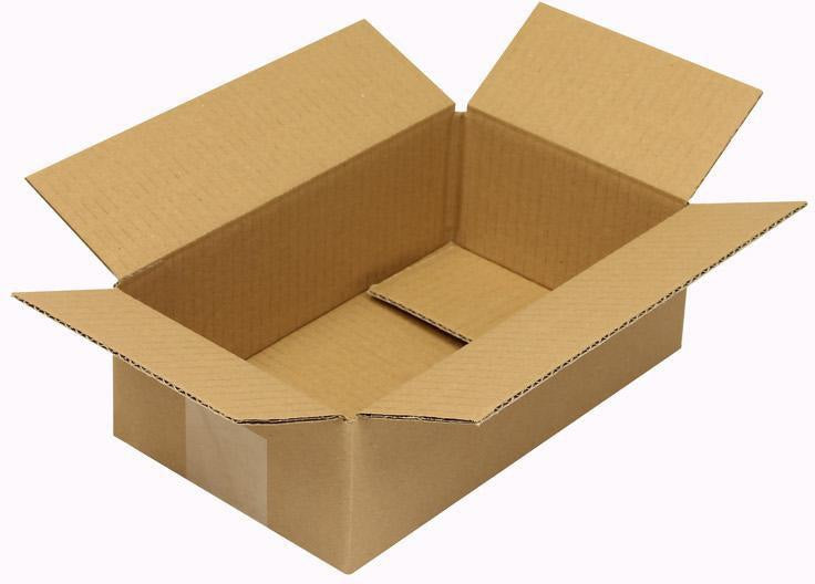 TRANSPAK Faltkarton 1-wellig Höhenrillung 200x130x150 mm braun – 50 Stück