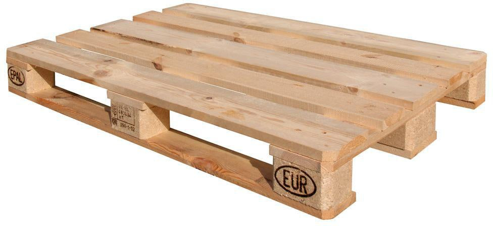 TRANSPAK Europalette 1200x800x144mm mit EPAL-Gütebrandzeichen, 5er-Pack