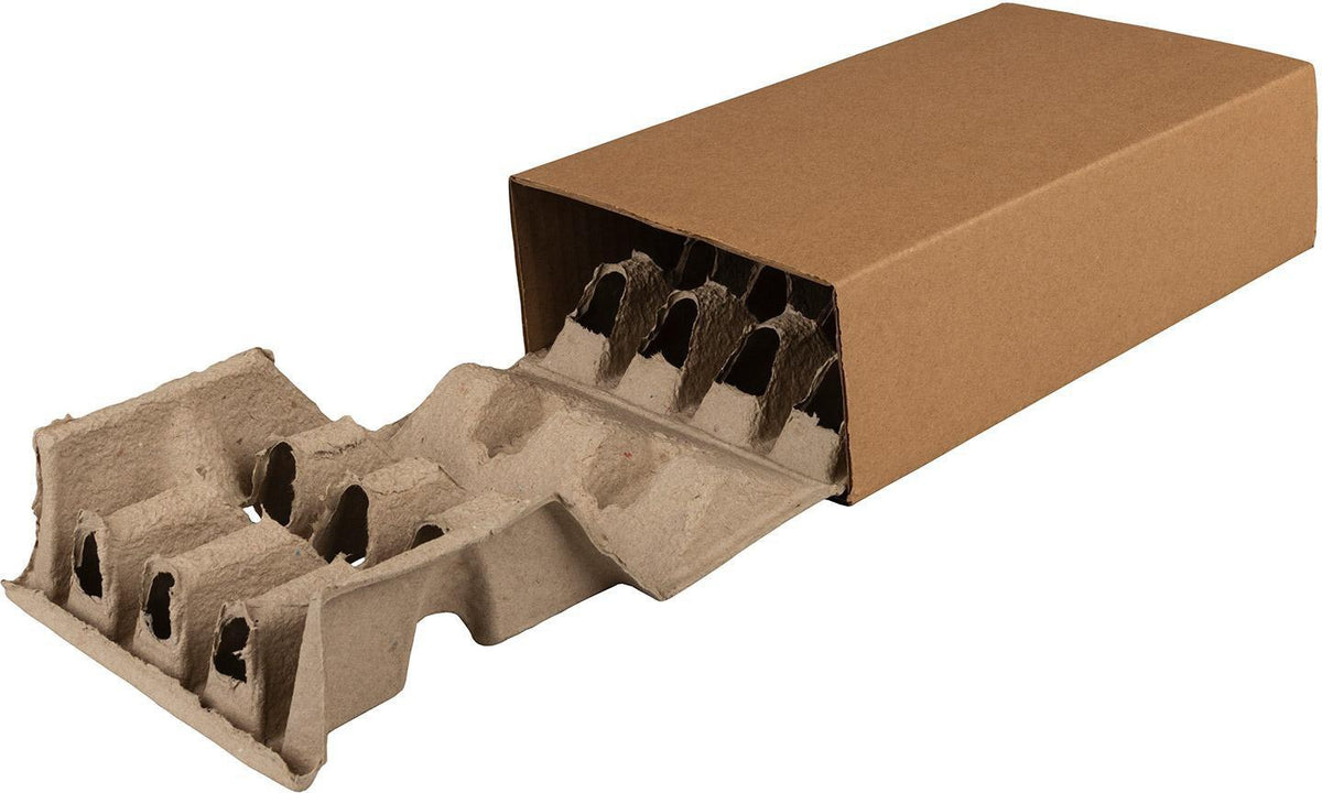TRANSPAK Polsterbox L-BOXeco basic 300x200x100 mm mit 40 mm Noppen – 90 Stück