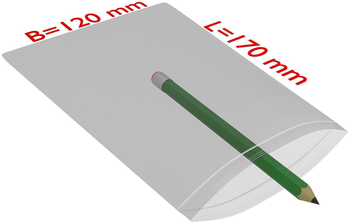 TRANSPAK Druckverschlussbeutel 100x100mm, 50µ PE transparent