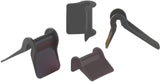 TRANSPAK Kantenschutzwinkel 34x90x25x45mm PE schwarz – 4er-Set für Stahlblechspundfässer
