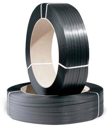 TRANSPAK Umreifungsband PP schwarz 12,7 mm x 0,9 mm, 1500 m, Kern 406 mm