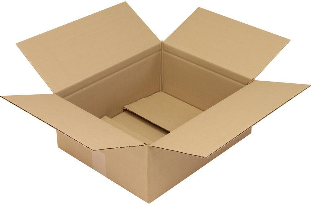 TRANSPAK Faltkarton 1-wellig 400x250x150 mm Qualität 1.30 C braun – 25 Stück
