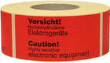 TRANSPAK Hinweisetikett Lieferschein innenliegend 145 x 70 mm rot 1000 Stück/Rolle