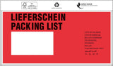 TRANSPAK Dokumententaschen Standard C6 175x118mm mit Lieferschein/Rechnung Aufdruck