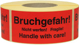TRANSPAK Hinweisetikett Lieferschein innenliegend 145 x 70 mm rot 1000 Stück/Rolle