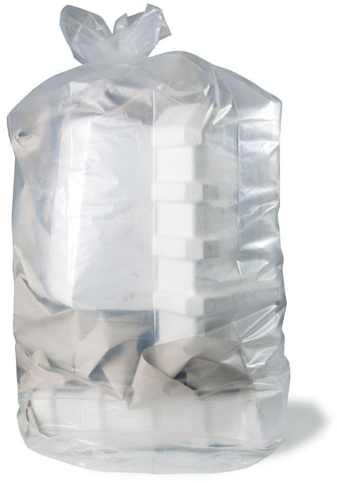 TRANSPAK Abfallsack Premium Größe L 500l transparent 80µm – 50 Stück