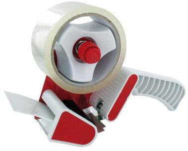 TRANSPAK Handabroller für 50 mm Klebeband mit stufenloser Abrollbremse