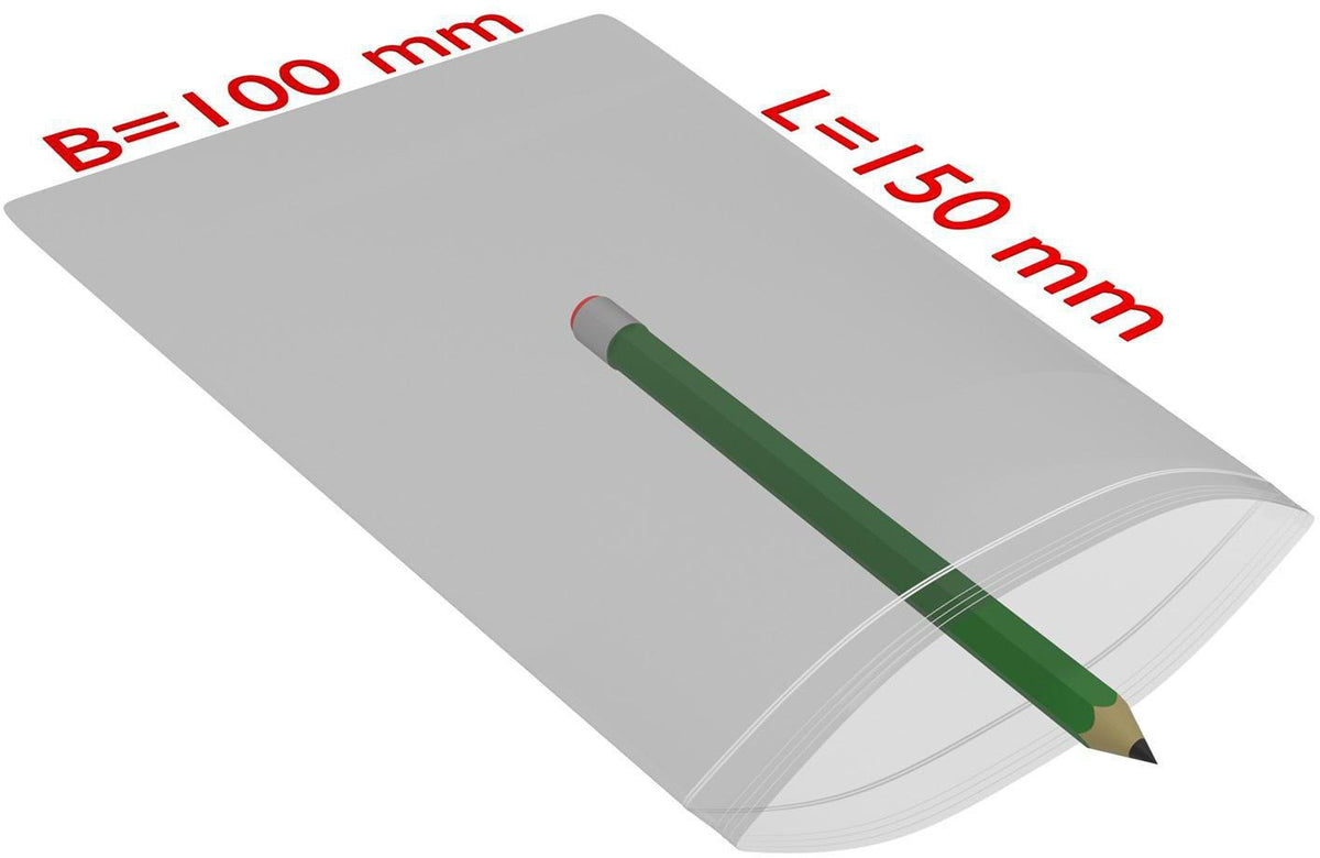 TRANSPAK Druckverschlussbeutel 100x100mm, 50µ PE transparent