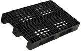 TRANSPAK Kunststoffpalette 1200x800x150 mm Antirutschkante 7 mm 1 EURO anthrazit – 16 Stück