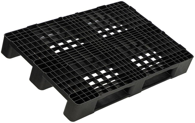 TRANSPAK Kunststoffpalette 1200x800x150 mm Antirutschkante 7 mm 1 EURO anthrazit – 16 Stück