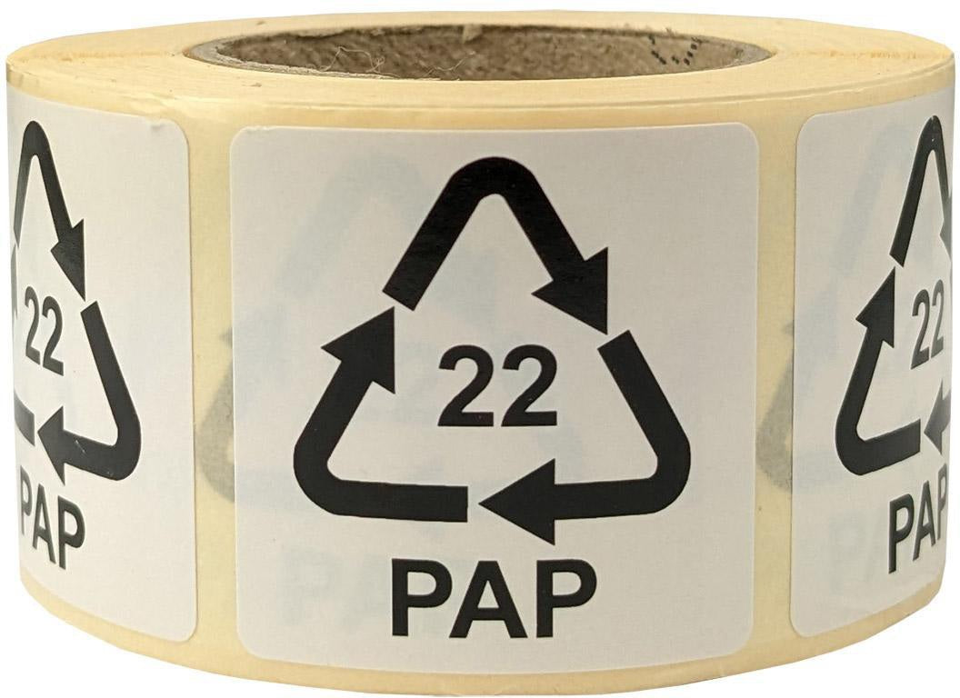 TRANSPAK Umweltetiketten für Italien 35x35mm, selbstklebend, 500 St./Rolle, 2er-Pack