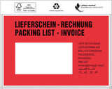 TRANSPAK Dokumententaschen Standard C6 175x118mm mit Lieferschein/Rechnung Aufdruck