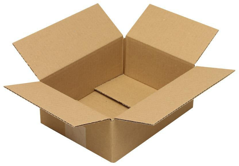 TRANSPAK Faltkarton 1-wellig Höhenrillung 200x130x150 mm braun – 50 Stück