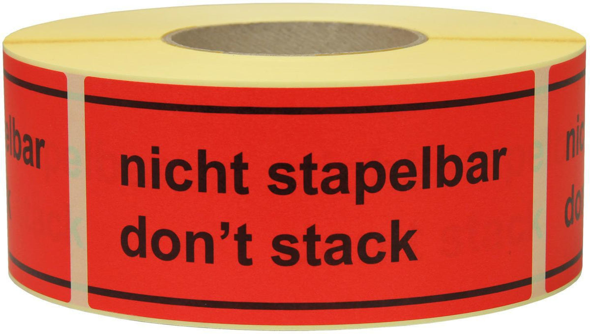 TRANSPAK Hinweisetikett Lieferschein innenliegend 145 x 70 mm rot 1000 Stück/Rolle