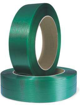 TRANSPAK Umreifungsband Polyester/PET grün geprägt 12,5 mm x 0,6 mm, 2500 m, Kern 406 mm