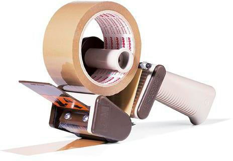 TRANSPAK Handabroller Low-Noise für 50 mm Klebeband – Leises Abrollen, 390 g