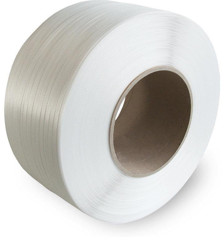 TRANSPAK PP Umreifungsband 12 mm x 0,55 mm, 2500 m, schwarz, Kern 280 mm – 2 Rollen