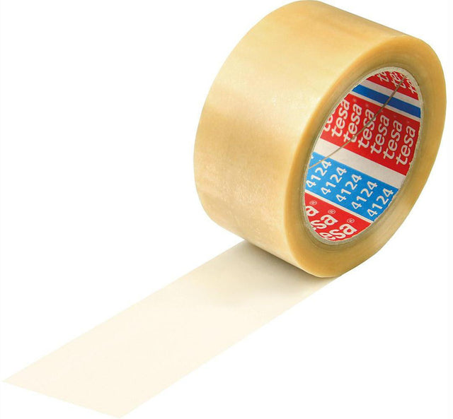 tesa 4124 Klebeband 50 mm x 66 m, transparent, leise – 36 Stück Packung
