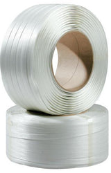 TransPak Umreifungsband Polyester weiß 16 mm – 600 lfm, reißfest 550 kp