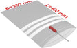 TransPak Druckverschlussbeutel 300x400mm, 50µm PE transparent, mit Beschriftungsfeld
