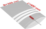 TransPak Druckverschlussbeutel 300x400mm, 50µm PE transparent, mit Beschriftungsfeld