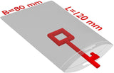 TRANSPAK Druckverschlussbeutel mit Eurolochung 100x150mm, 50µm PE transparent