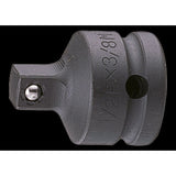 KING TONY Profi-Werkzeuge - Kraft-Reduzieradapter, Sicherheitskugel, 1/2"F nach 3/8"M 4863P