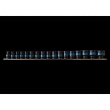 KING TONY Profi-Werkzeuge - 1/2" Kraft-Steckschlüsselset, metrisch, Steckleiste - 17 tlg. 4497MP