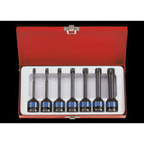 KING TONY Profi-Werkzeuge - 1/2" TORX® Kraft-Steckschlüsselset, lang - 7 tlg. 4467PP