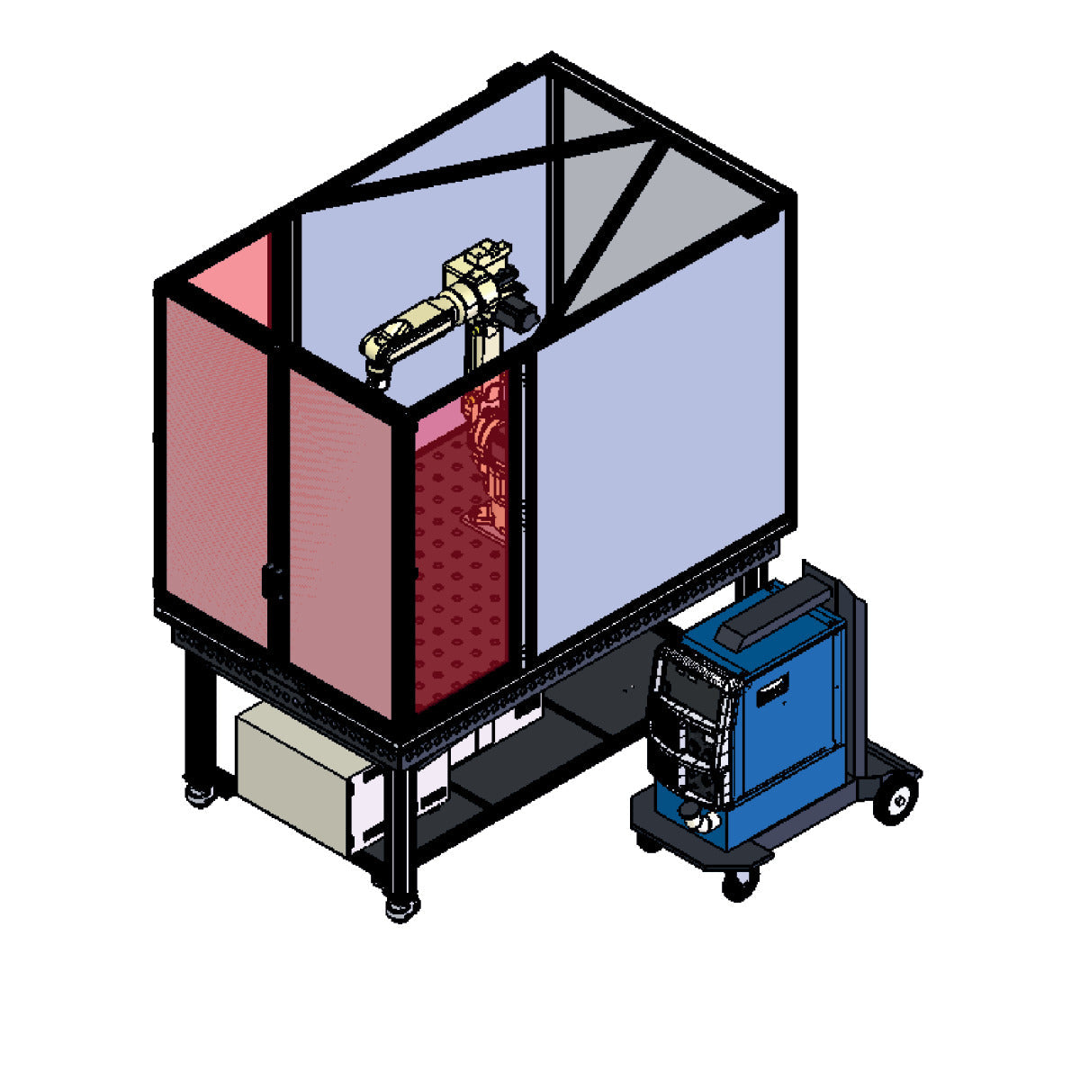 Schweisskraft MIG/MAG-Schweißroboterstation 01.02 FD-B6 Welbee P500L wassergekühlt, Option 01 - Art. 1850005