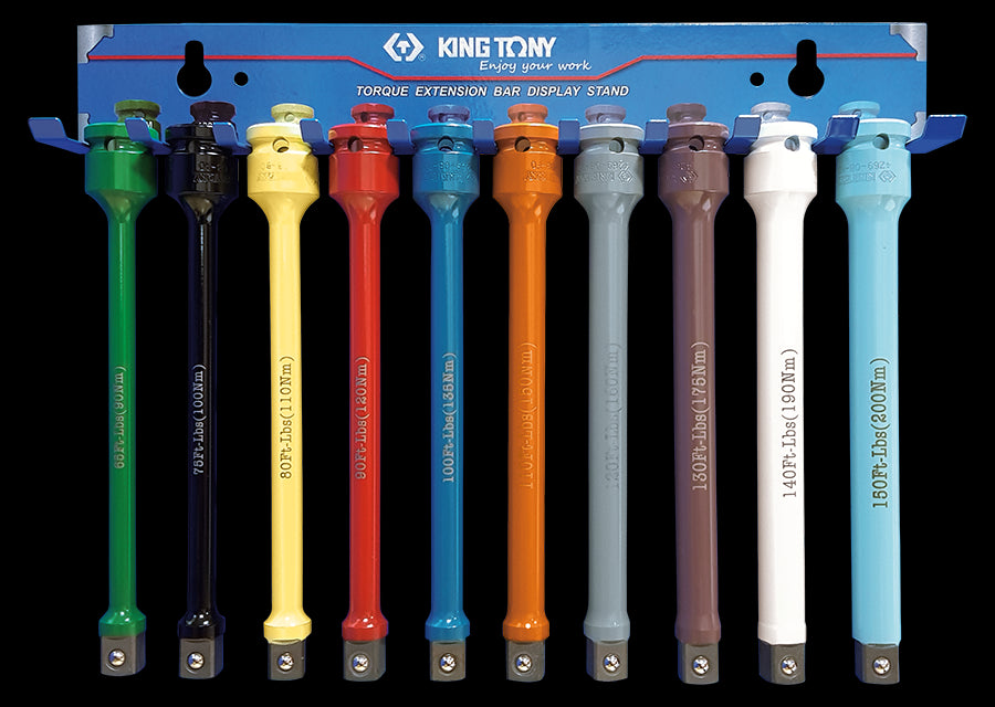 KING TONY Profi-Werkzeuge - Wanddisplay Verlängerungen für Drehmomentbegrenzung 9TE4110