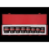 KING TONY Profi-Werkzeuge - 3/4" Kraft-Steckschlüsselset, Zoll - 8 tlg. 6409SP