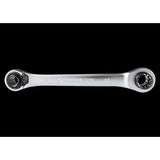KING TONY Profi-Werkzeuge - Doppel-Ratschen-Ringschlüssel 4-in-1, metrisch, umschaltbar - 16-19mm 37391619M