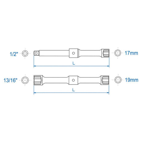 KING TONY Profi-Werkzeuge - Kreuzschlüssel, metrisch, 17-19 mm 19961721