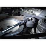 KING TONY Profi-Werkzeuge - Doppel-Ringschlüssel, gerade, lang - 19 x 21 mm 19B01921