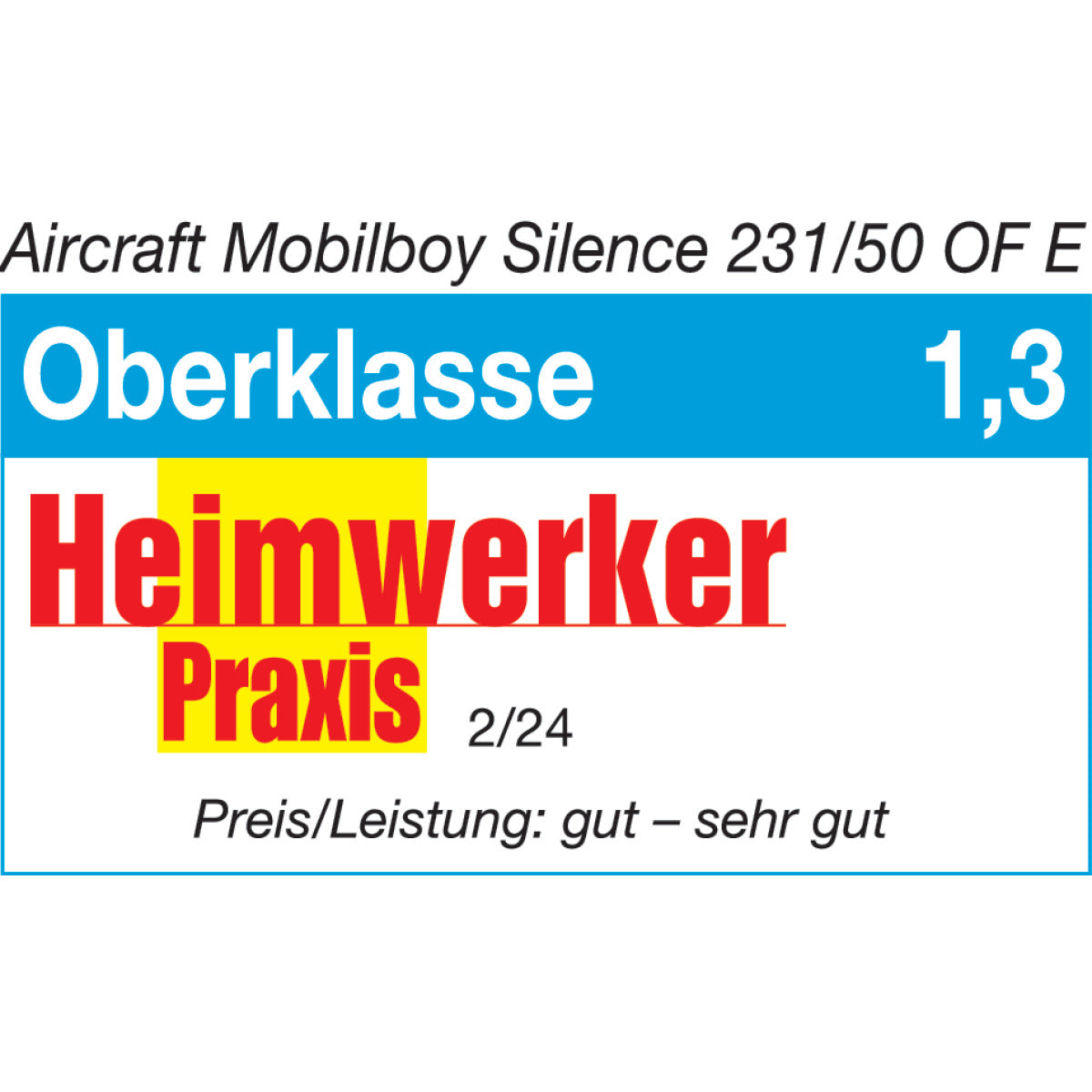 AIRCRAFT Kolbenkompressor - Druckluftkompressor MOBILBOY SILENCE Flüsterkompressor 231/50 OF E SM-2002326