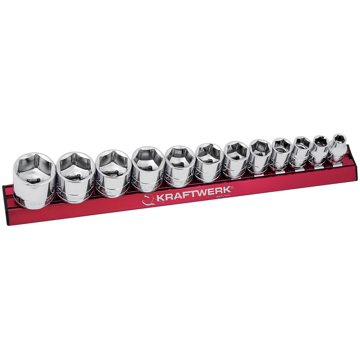 Kraftwerk PRO LINE MAGALU 3/8" Steckschlüsseleinsatz Aussen Sechskant Set, 1/4" - 1", 12-tlg