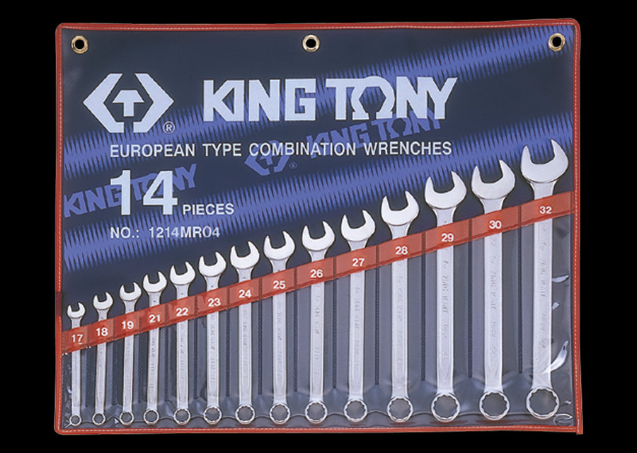 KING TONY Profi-Werkzeuge - Kombischlüssel-Set, metrisch - 14 tlg. 1214MR04
